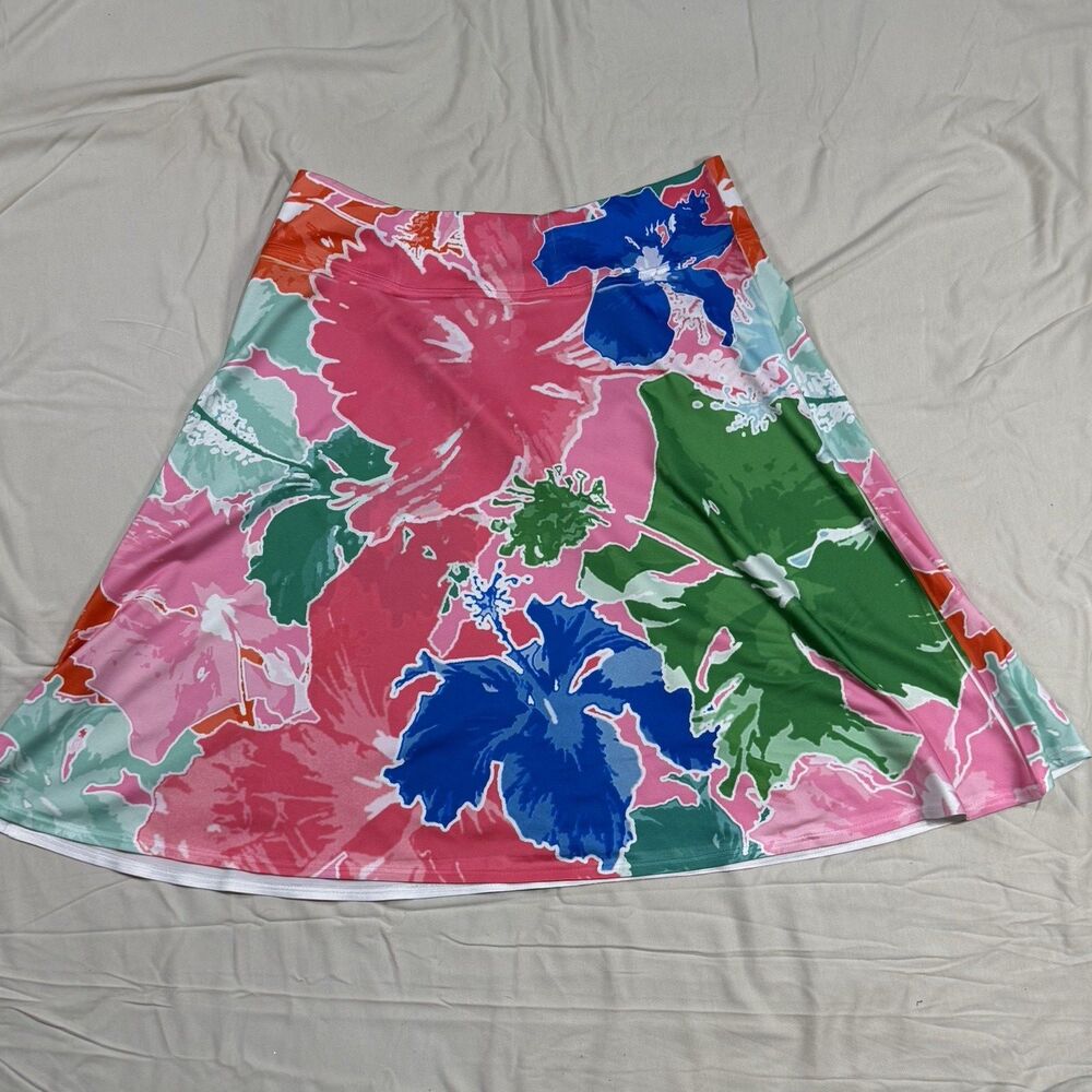 Before + Again Floral Flare Midi Skirt – Size Small – Multicolor – Lightweight